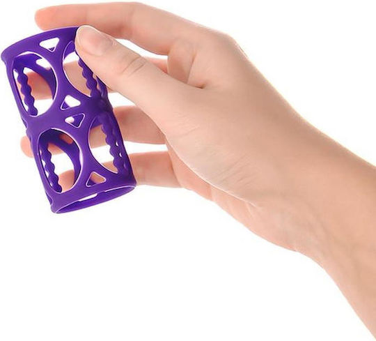 Силиконов пенис удължител A-toys лилав 7.5 см