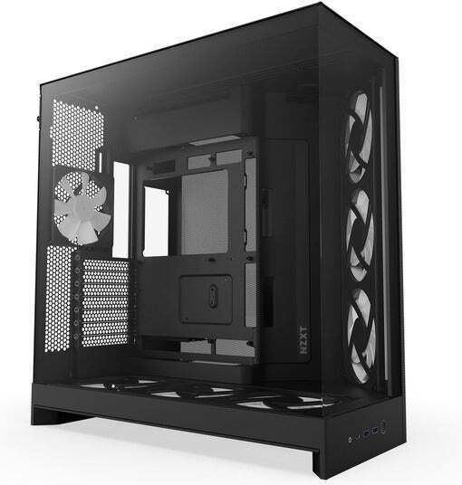 NZXT H9 Flow RGB+ Gaming Midi Tower Κουτί Υπολογιστή με Πλαϊνό Παράθυρο Μαύρο Ματ