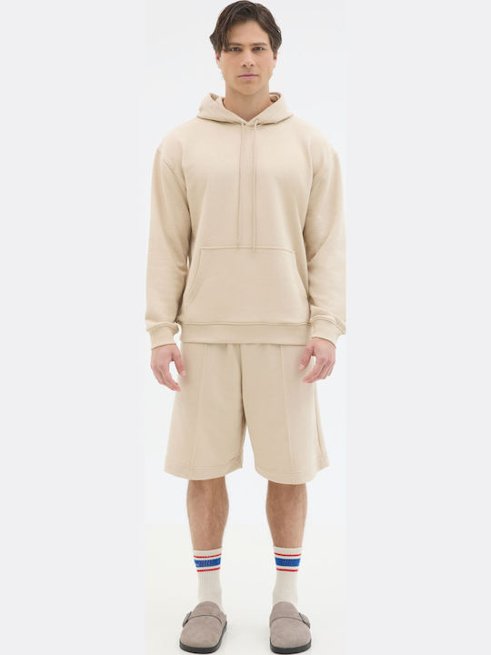 Sweatshirt mit Kapuze Beige