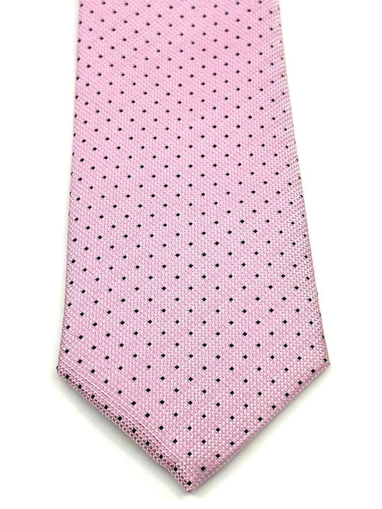 Legend Accessories Σετ Ανδρικής Γραβάτας με Σχέδια σε Ροζ Χρώμα