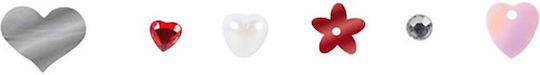 Perlen Pailletten Knorr Prandell Deco Mix Herzen Set mit 6 Designs 21-80 015 04