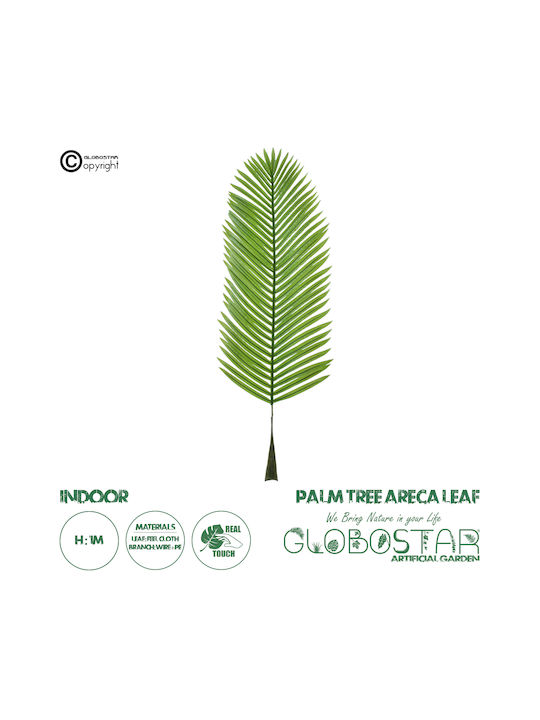 Ramură Decorativă Artificială Palmier Areca Green 100cm GloboStar