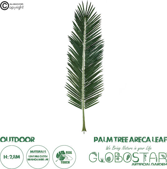 Artificial Decorative Branch Areca Palm Green 280cm GloboStar