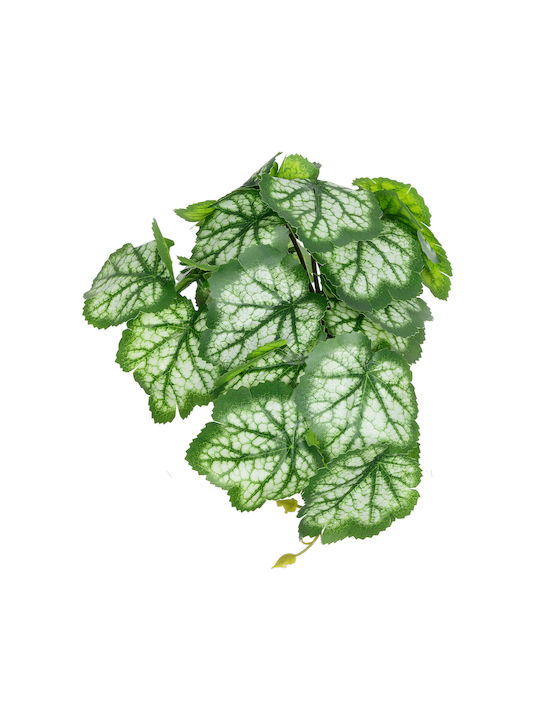Globostar Künstliche Garten Weiße Begonie Pflanze 20947 Dekorative Pflanze Weiße Begonie Φ23 X Υ16cm