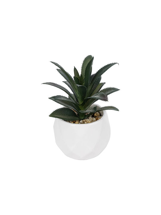 Globostar Artificial Garden Succulent Aloe Potted Plant 20983 Διακοσμητικό Φυτό Αλόης Φ9 X Υ12cm