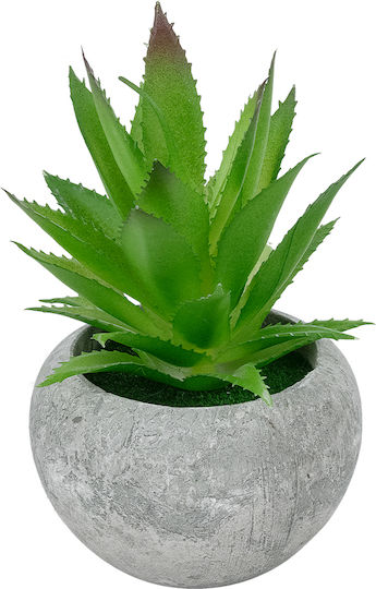 Planta artificială Globostar Aloe Succulent Garden în ghiveci 21037 Plantă decorativă Aloe F10 X H15cm