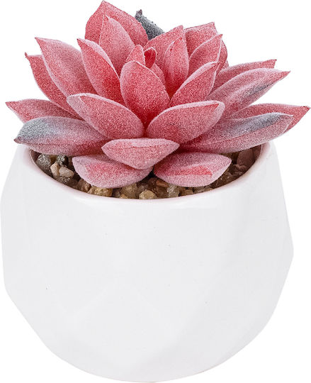 Künstliche Pflanze im Töpfchen Sedeveria Rosa 8cm GloboStar
