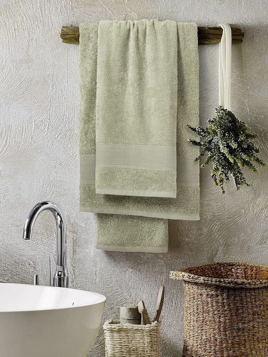 Nima Bath Towel Oasis 70x140cm Olive Green Weight 480gr/m²