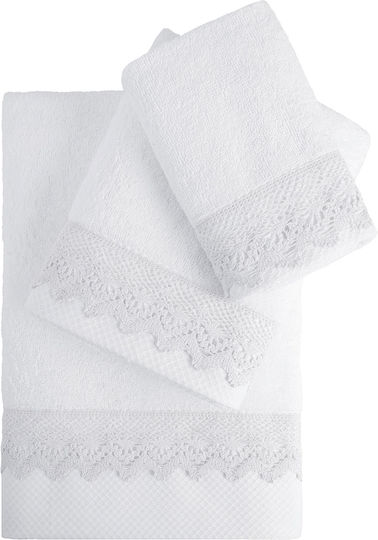 Nima 3-tlg. Set Badetücher Demur Demur White Gewicht 480gr/m²
