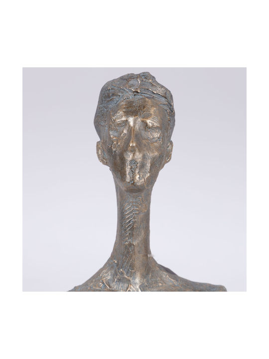 Sculptură Decorativă de Masă Umană Gri 19x10x30cm 14075 752-27208