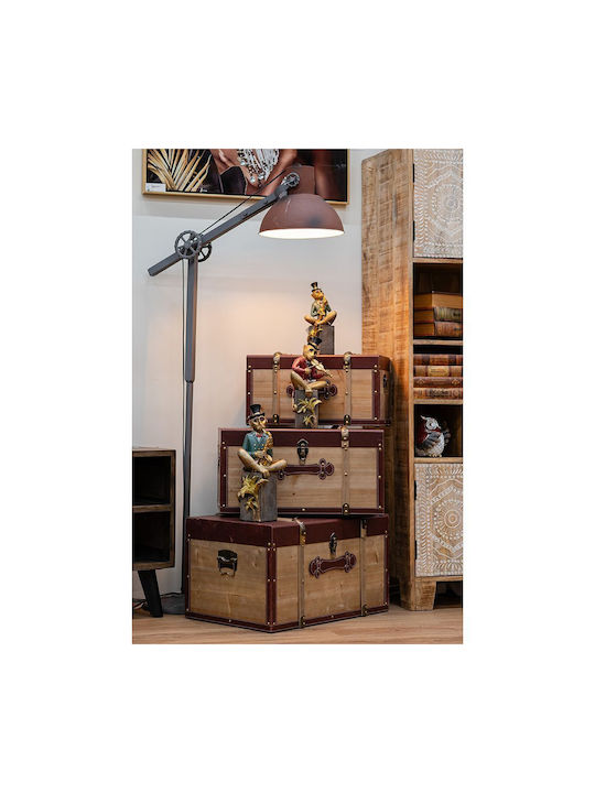 Decorative Polyresin Monkey Playing Saxophone 12x11x28cm 88322 Iliadis