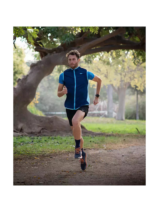 42K Cycling Windbreaker Jacket Sleeveless Blue