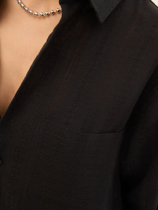 Women's Long Sleeve Shirt Black