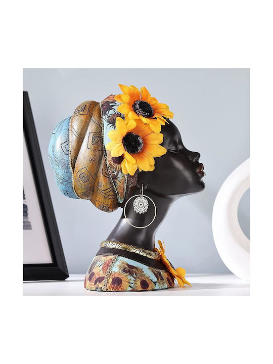 Διακοσμητικό African Lady Ηλιοτρόπια Υ23,5x16,5x20εκ
