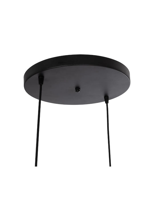 GloboStar Dise Hängelampe Schwarz mit Fassung E27 30x30x70cm.