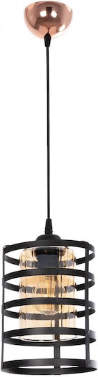 GloboStar Solon Hängelampe Bronze Raster mit Fassung E27 20x20x70cm.