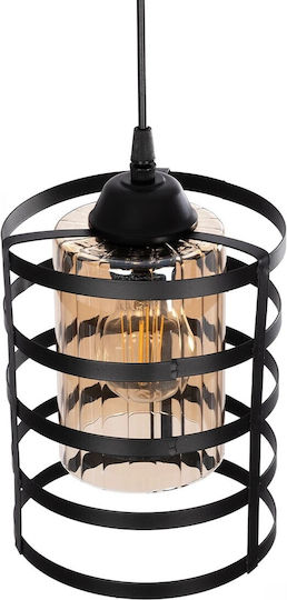 GloboStar Solon Hängelampe Bronze Raster mit Fassung E27 20x20x70cm.