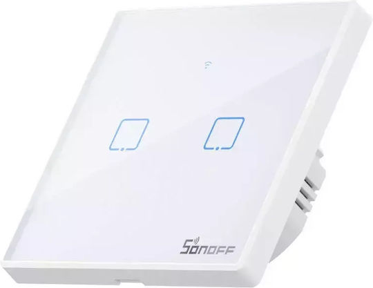 Smart Touch Wall Switch Lighting Two-Way with Frame White
