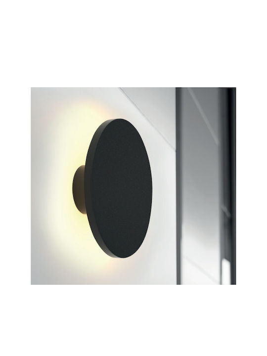 Evivak Επιτοίχια Εξωτερική Πλαφονιέρα LED IP65 12W με Θερμό Λευκό Φως