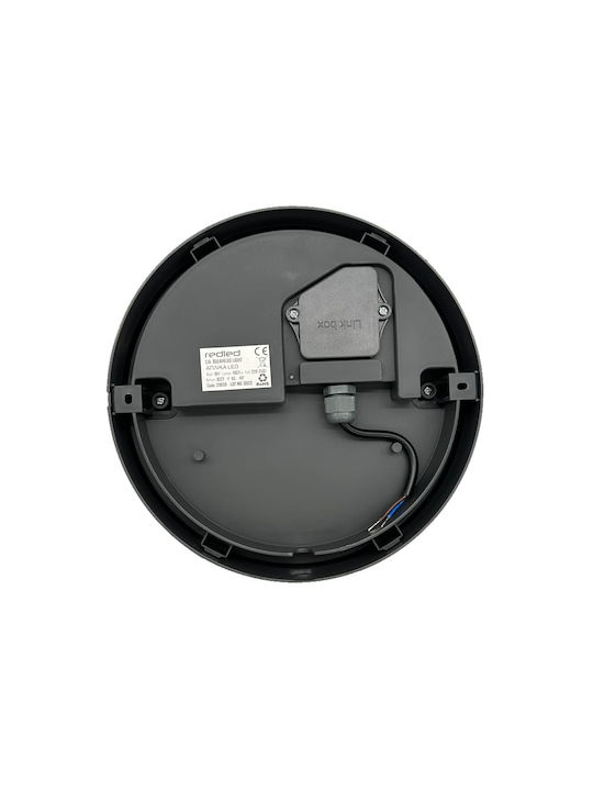 Redled Стенно Външно Осветително Тяло LED IP65 18W с Регулируемо бяло Светлина