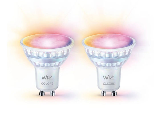 WiZ Smart Bulbs LED for GU10 Socket and PAR16 Shape RGB Dimmable 2 Pieces