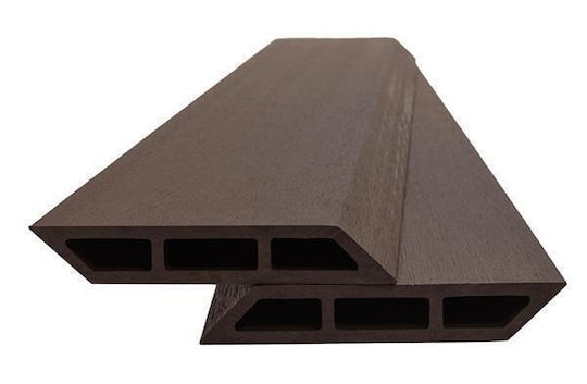 Newplan Gartenzaunmaterial aus WPC 12x12cm 1Stück Brown