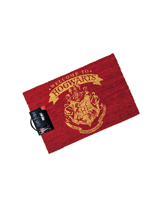 Pyramid International Πατάκι Εισόδου από Κοκοφοίνικα Harry Potter Welcome to Hogwarts Μπορντώ 40x60εκ.
