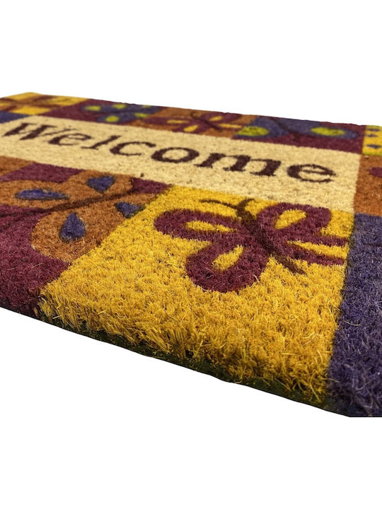 Entrance Mat made of Coir with Anti-slip Backing Multicolour 40x60cm