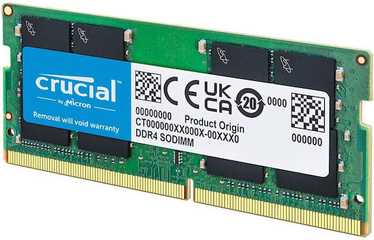 Crucial 32GB DDR4 RAM cu Viteză 3200 pentru Laptop (CT32G4SFD832A