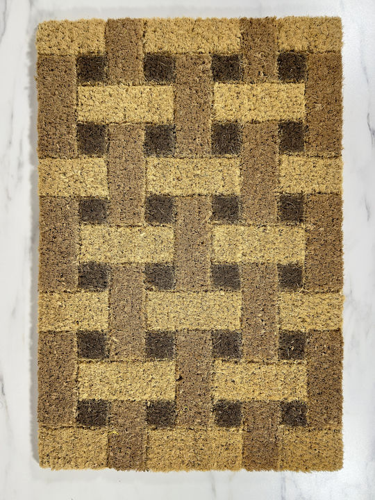 Fußmatte aus Kokosnussfasern Mehrfarbig 40x60cm