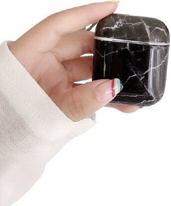 Suport cu cârlig în culoarea Negru pentru Apple AirPods 1 / AirPods 2
