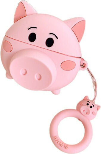 Suport cu cârlig în culoarea Roz pentru Apple AirPods 1 / AirPods 2