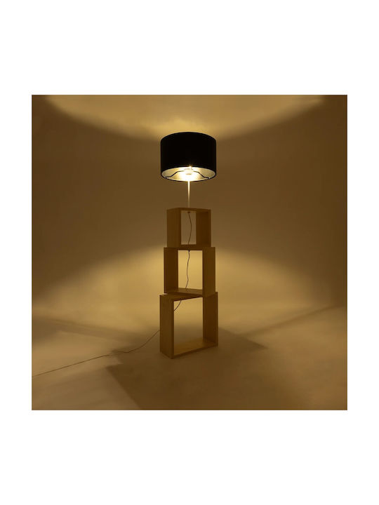 GloboStar Lumo Floor Lamp H155xW37cm. with Socket for Bulb E27 Beige