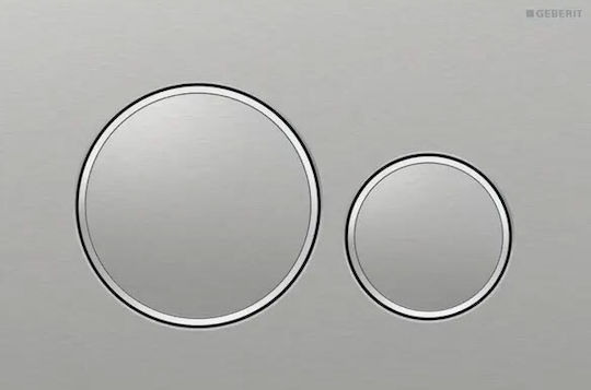 Geberit Sigma 20 Spülplatte für Doppelspülung Inox