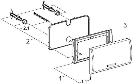 Grohe Πλακέτα για Καζανάκια Μονής Λειτουργίας Chrome
