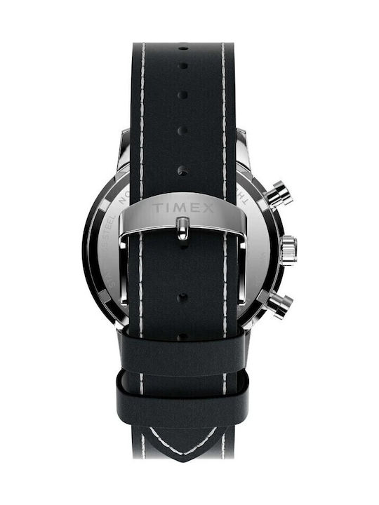 Timex Marlin Men's Watch Battery with Black Leather Strap