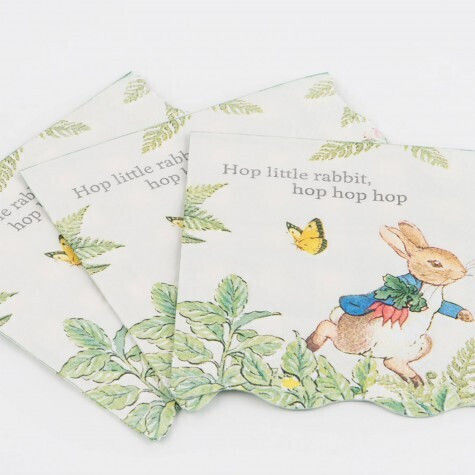 Peter Rabbit In Garden Χαρτοπετσέτα Μικρή Meri Meri 16 Τεμ