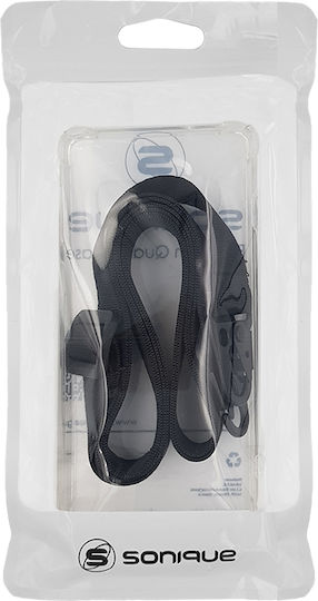 Silicone Case Strap Sonique Armor Clear Realme C75 4G Black