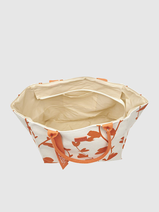 Verde Verde Strandtasche aus Segeltuch Orange