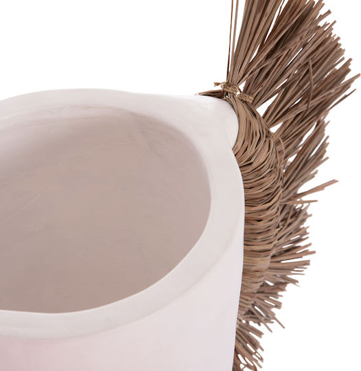 HomeMarkt Vază Decorativă Din Ceramică Alica Albă 22x22xÎnălțime 38cm