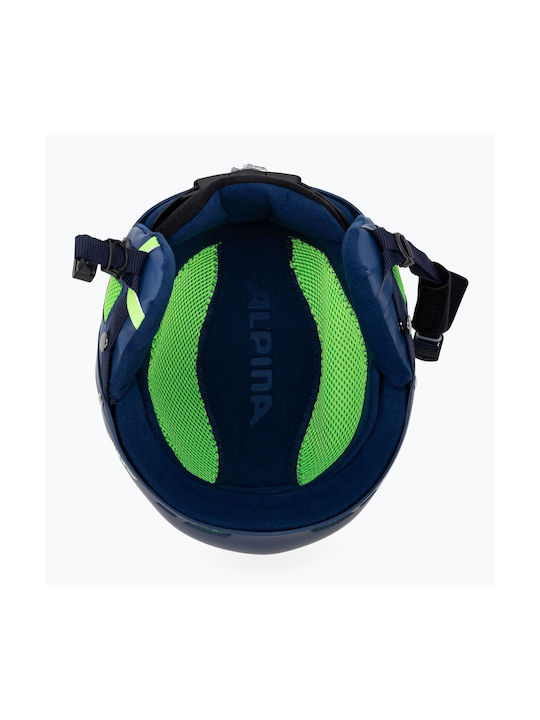 Alpina Biom Κράνος για Σκι & Snowboard σε Μπλε Χρώμα