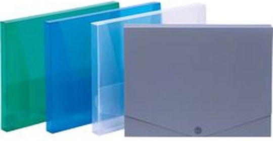 Flexible Kunststoff-Aktenbox mit elastischem Band 3 cm 25 x 35 cm