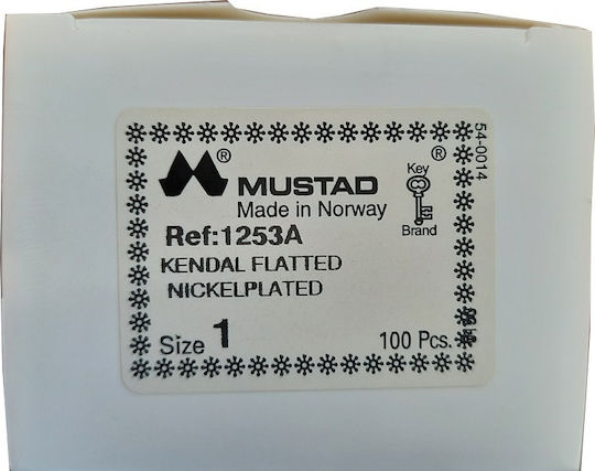 Mustad Αγκίστρι 1253a No9 Made In Norway 100 Τεμ