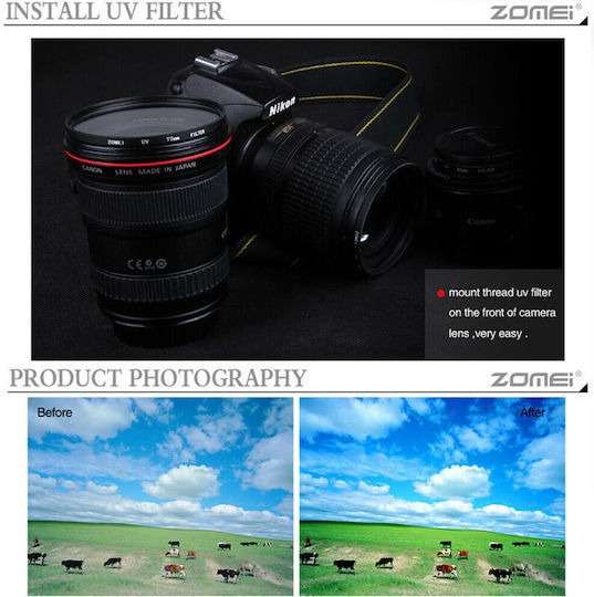 Diat Filter UV / HD 40.5mm for Camera Lenses