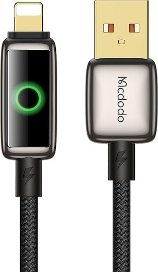 Mcdodo Редовна USB-A към Lightning кабел 18W Черен 1.2м (CA-6590)