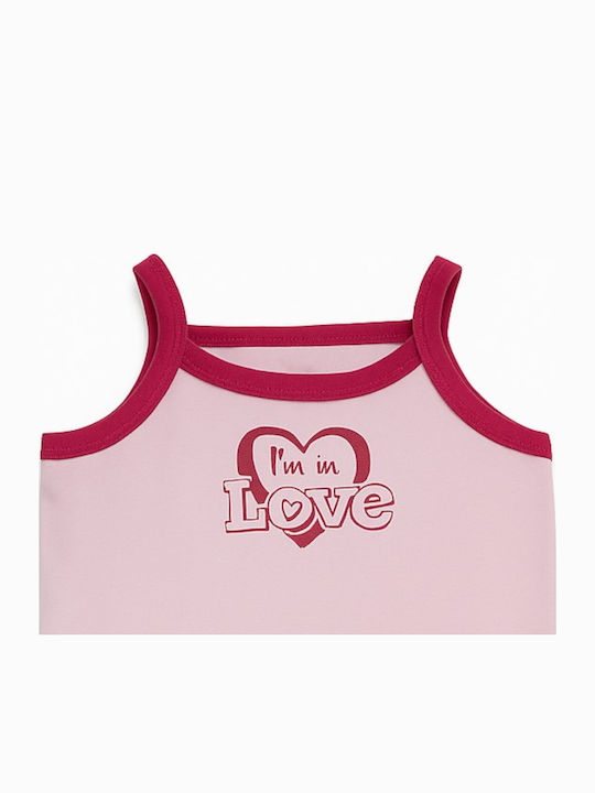 Beboulino Kids' Set Brief with Undershirt Pink 2pcs