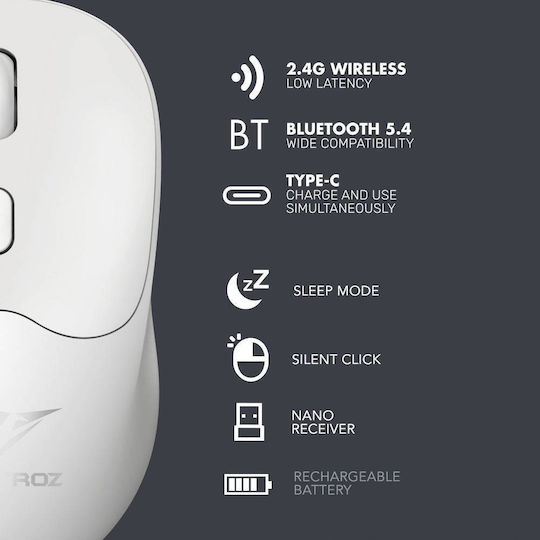 Alcatroz Airmouse Duo 6 Kabellos Bluetooth Maus Indigo