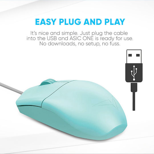 Alcatroz Asic One Verkabelt Maus Mint