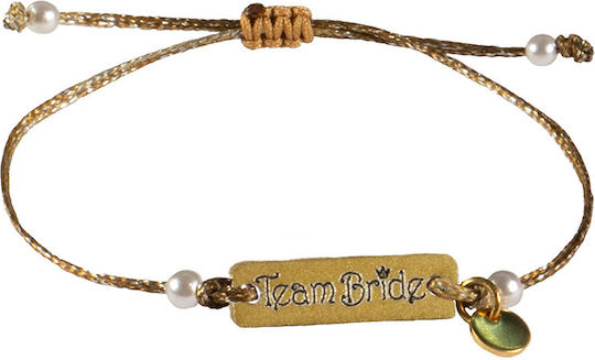 Pl Bachelor Bracelet Wooden Pearls Cord