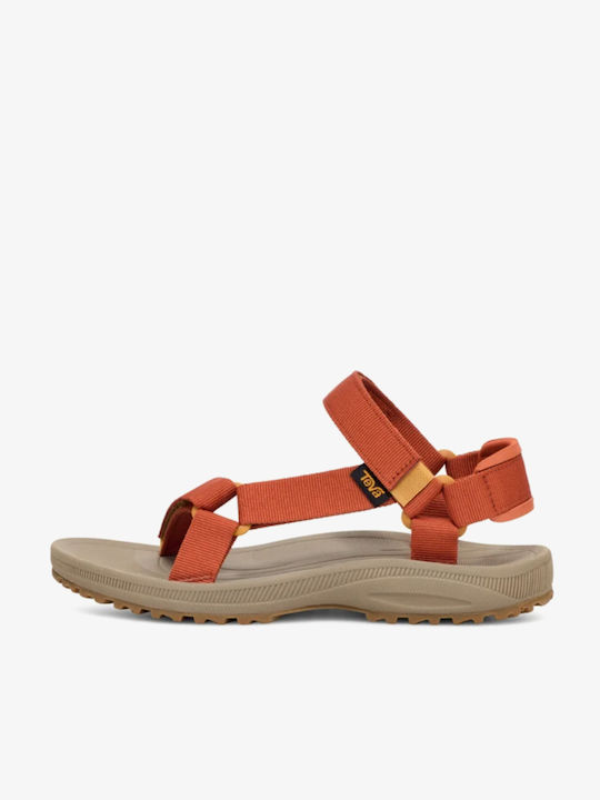 Winsted Flache Damen Sandalen Sportlich Rote